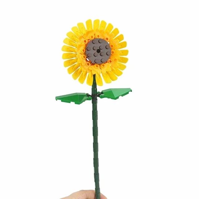 MOC Plants Accessories Bricks 3471 2435 6064 3778 City House Trees Pine Prickly Bush Green Grass Military Building Toys