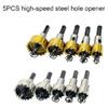 12Piece Hole Cutter Set with Advanced Carbide Blades for Enhances Durability Performances Aluminum Iron Wood Application