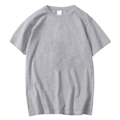 Summer Casual Men's T-Shirt Solid Color Soft and Loose Round Neck Top for Men Loose Soft Cool Cotton Male Short Sleeve Tees