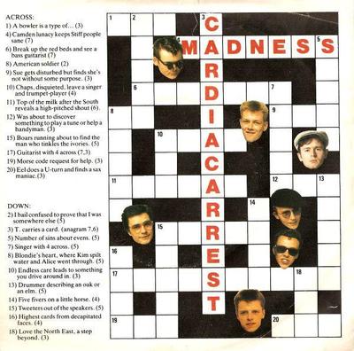 7inch Record MADNESS - Cardiac Arrest BUY140 Stiff Records 1982 UK Rock Used