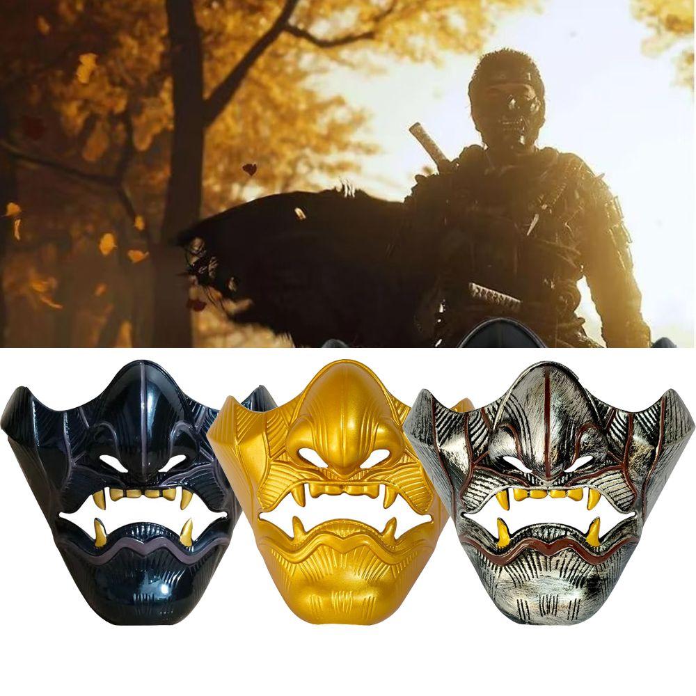 Plastic Game Ghost of Tsushima Mask Durable Halloween Party Prop Masquerade Anime Tengu Carnival