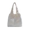 Korean Style Minimalist Large Capacity Printed Shoulder Tote Bag for Women