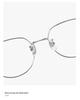 Pure Titanium Eyeglass Frame: Lightweight, Comfortable Unisex 49 Polygon Small Frame Eyewear for Women & Men - Simple & Versatile Design (Model 98702)
