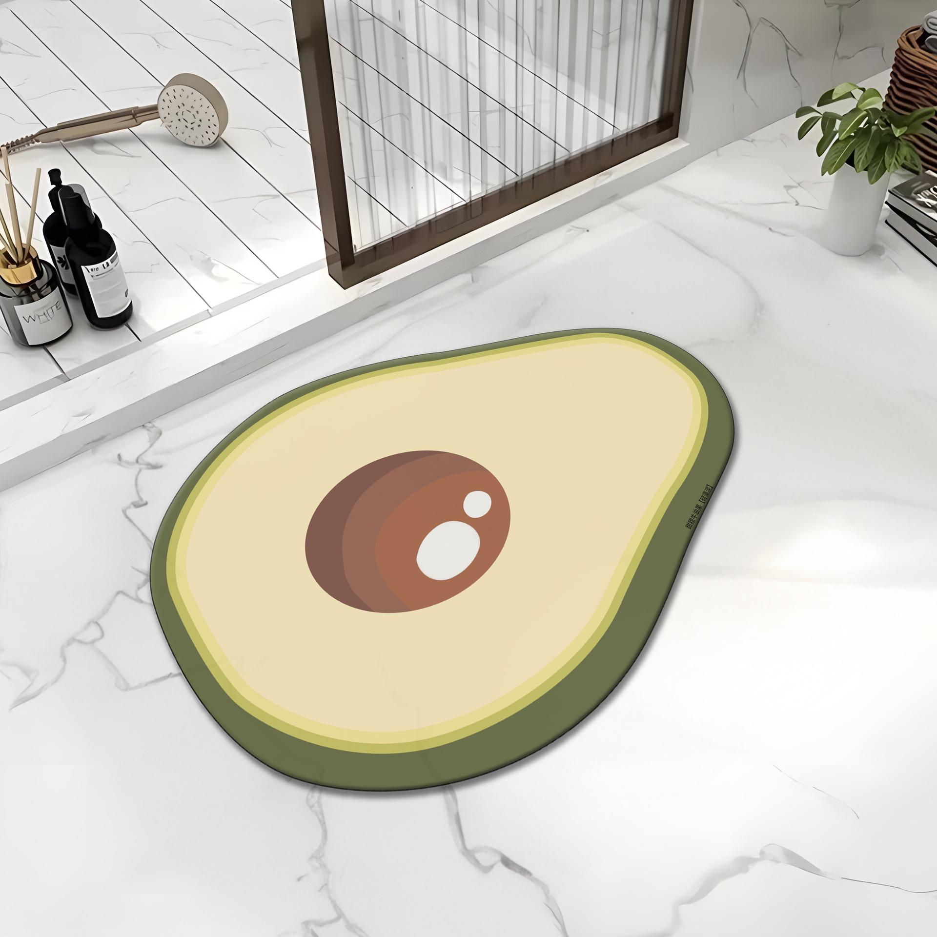 

Odd Shape Bathroom Moisture-wicking Foot Mat Thickened Diatom Mud Ground Surface Mat Resistant To Dirty Toilet Door Area Mat Carpet Bathroom Mat 40 * 60Cm