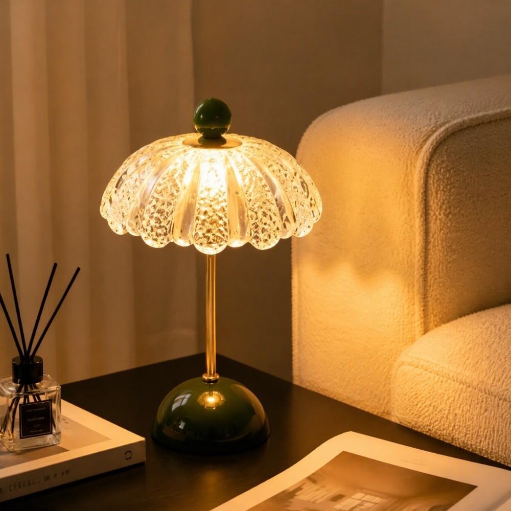 Cream Style Desk Lamp Charging Ambient Night Light Atmosphere Bedside Lamp  Bedroom