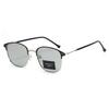 New Metal Frame Personalized Square Color Distortion Sunglasses Versatile For Men And Women Uv Sunglasses 1924