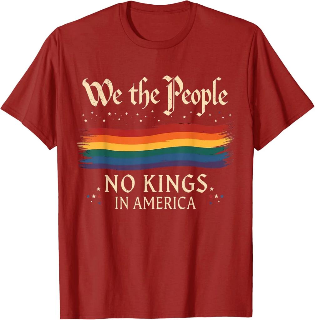 No Kings In America We The People Cool Colors Present Unisex T-Shirt