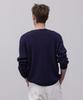 Dekkoloso Light Henley Neck Knit T-Shirt [Navy]