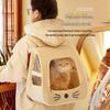 Travel Cat Backpack: Multifunctional, Foldable, Soothing, Anti-Scratch Double Shoulder Bag with Pet Compartment