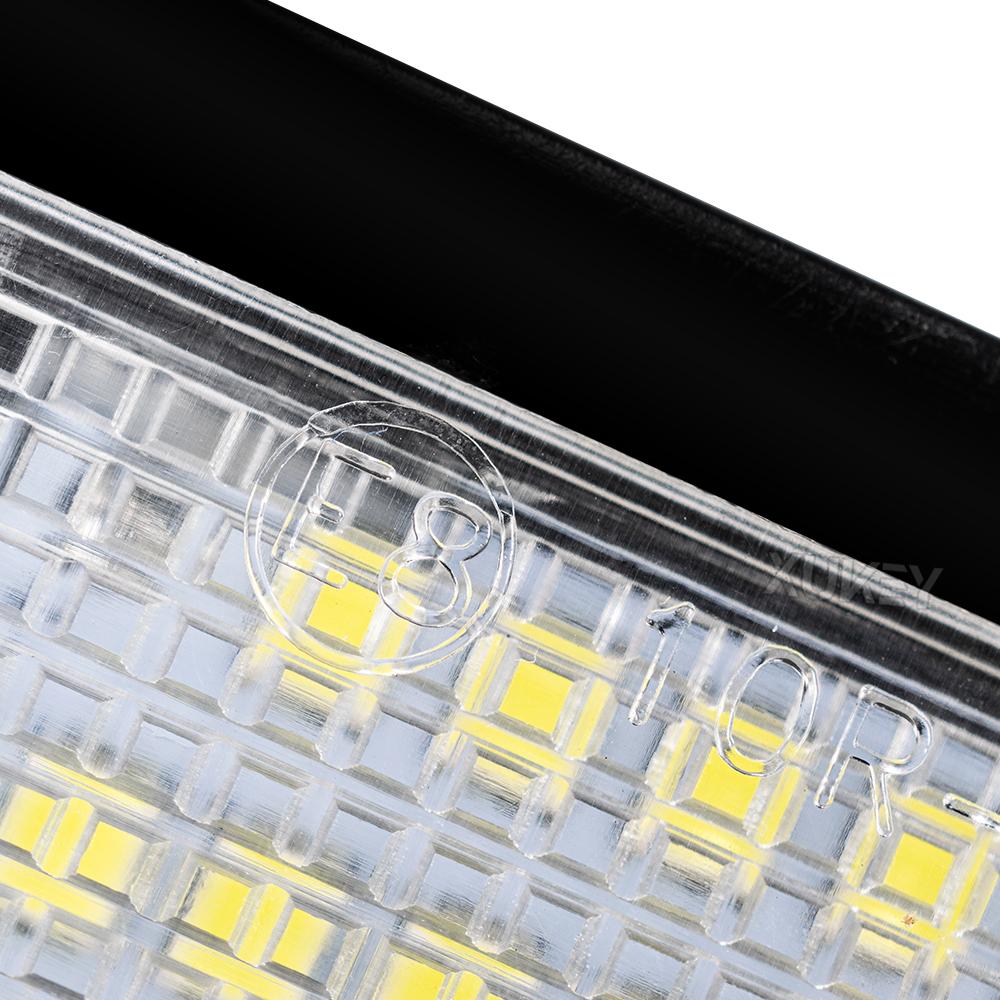 2PC Auto White CANbus Car LED nummer Nummerskilt lys for SKODA Octavia 3 5E A7 Rapid Facelift Fabia MK2 MK3 Yeti Superb B6