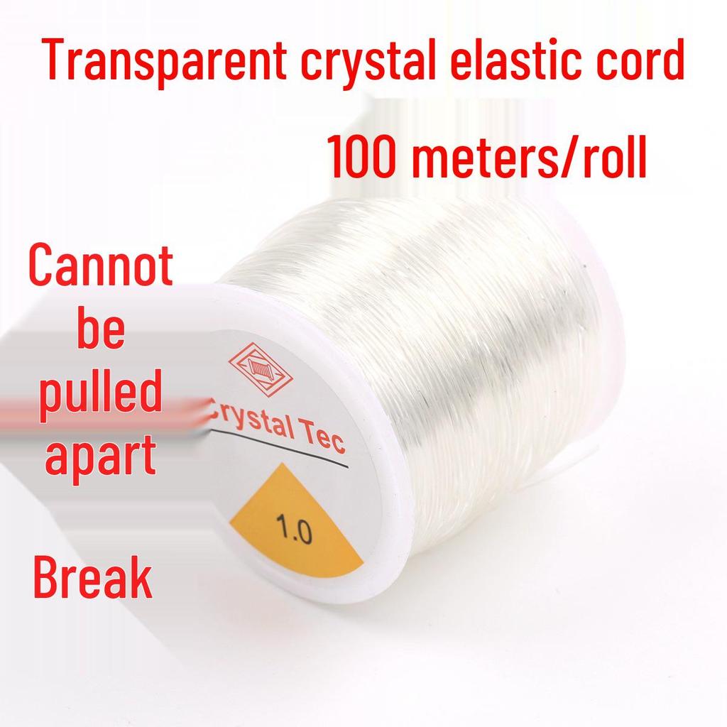 100m Wear-Resistant Elastic Beading Cord for Bracelets and Jewelry Making