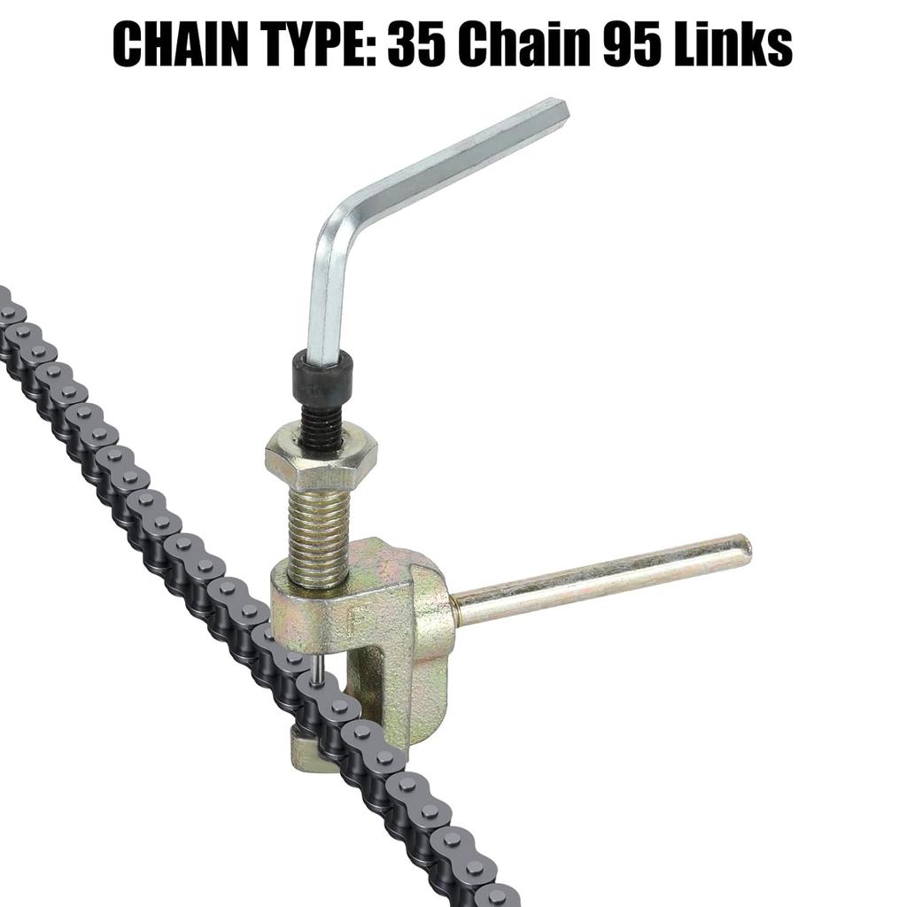 35 Roller Chain 3 Feet 95 Links With Chain Breaker Replacement For Go Kart Cart Mini Bike Bicycle Dirt Bike Motorcycles Powersports Accessories Parts