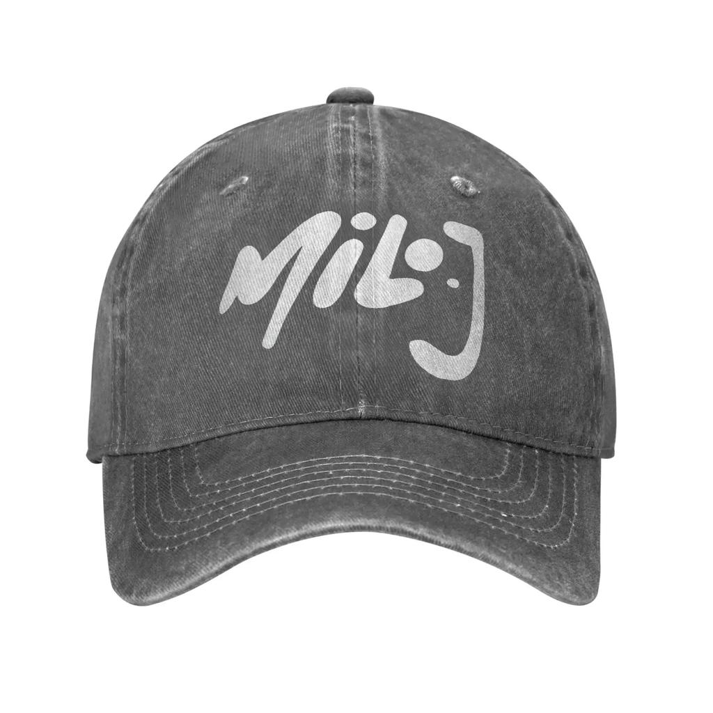 Milo J Logo Sun Baseball Cap Couple Women Custom DIY Trucker Hat Summer Classic Tennis Skate Adjustable Baseball Caps