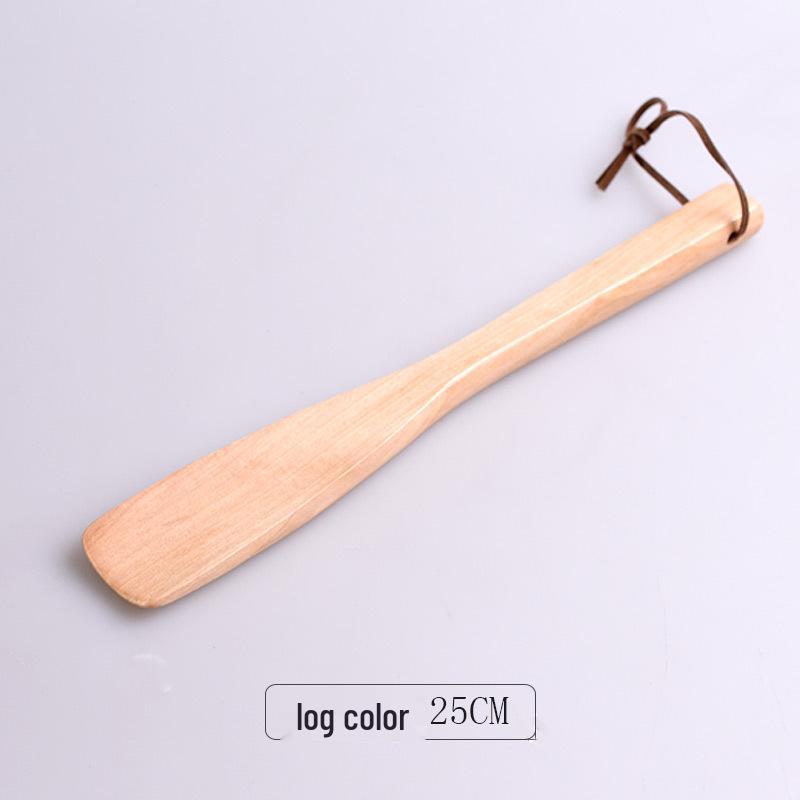 

Изысканная обувная ложка из дерева лотоса: 2 цвета, 3 размера, прочная деревянная ручка.