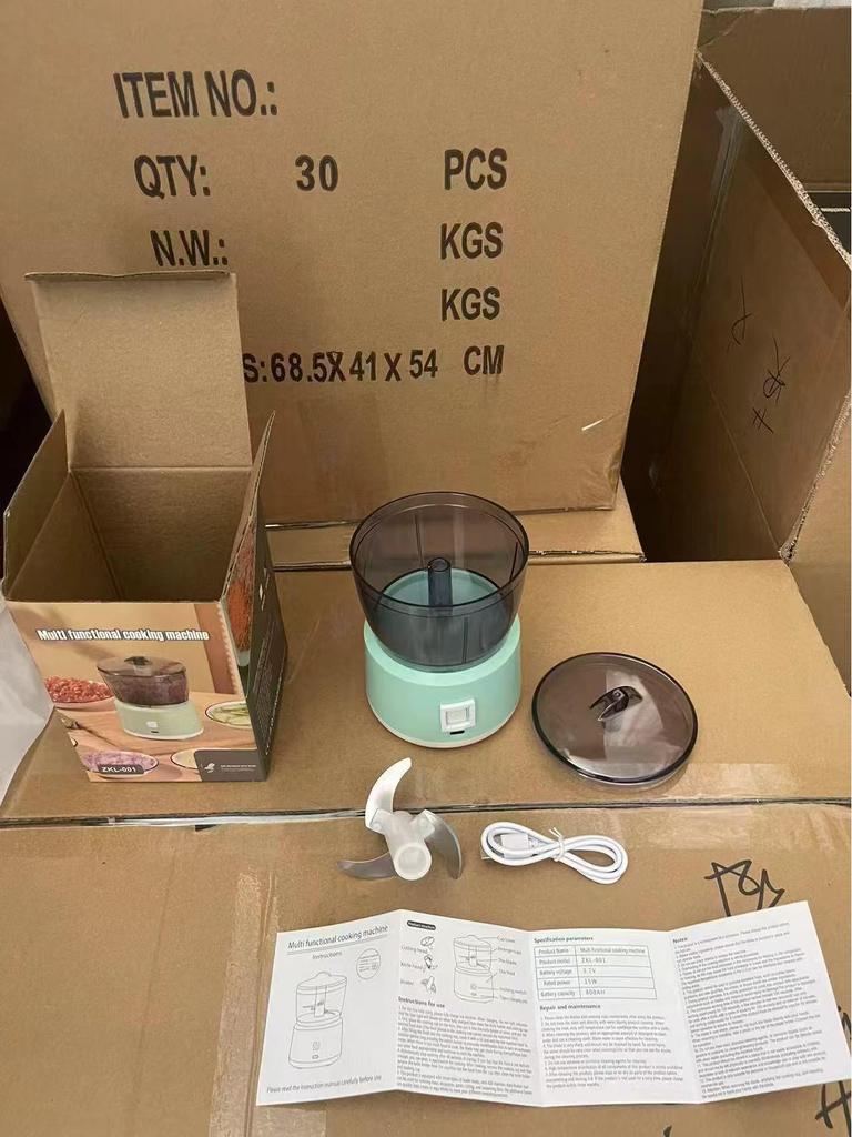 Multifunctional Meat Grinder & Chopper: Household Mincing, Garlic Press, Baby Food Maker, Cooking, Cutting, Mixing Tool.