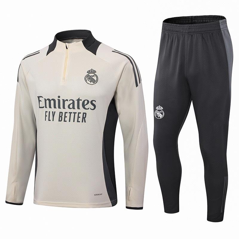 Autumn And Winter Real Madrid Barcelona Arsenal Training Suit Long Sleeve Half Zipper Football Suit Sportswear Adult Suit