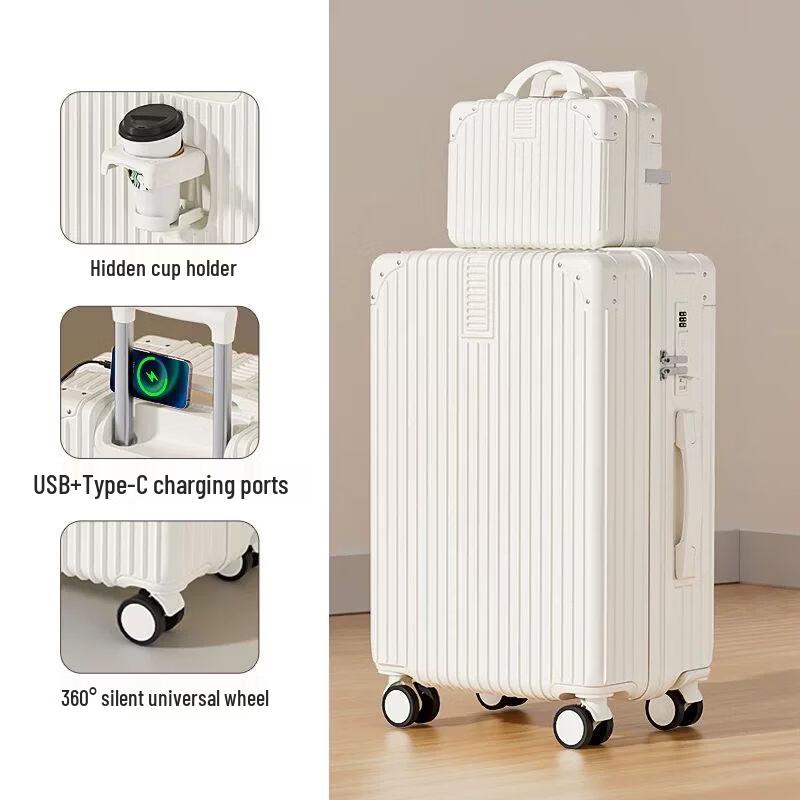 

Qiuqiao 2026 ABS+PC Hardshell Luggage 20-inch