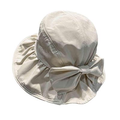 UV Protection Hat with Complete Sun UV Adjustable Small Mountain JPD162 Number [Snmzlc] Women's Bow, Shading, Protection, Protection, Breathable,