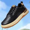 Fashion Men Shoes 2025 Spring Autumn New Fashion Breathable Mesh Non Slip Platform Sneakers Comfortable Round Toe Lace-up Casual Shoes