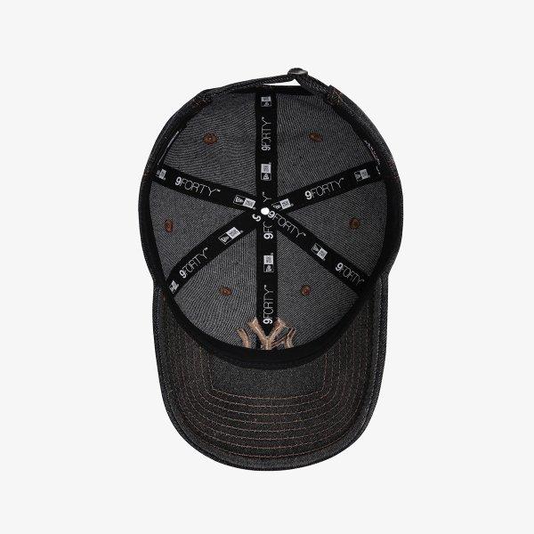 New Era Mlb New York Yankees Denim Unstructured Ball Cap Black 15131660