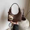 Retro Leopard Print Bag Women's  Spring New Versatile Messenger Bag Fashion One Shoulder Underarm Dumpling Bag