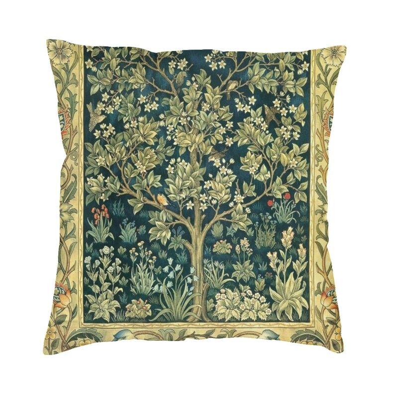 

Розкішна наволочка Fox and Hares by William Morris 45x45 см, оксамитова наволочка з квітковим візерунком для автомобільної наволочки 40x40cm 16x16in
