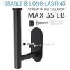 2 Pcs Black Wall Mounted Curtain Holdback Hooks Household Window Curtain Side Pull Back Fixed Holders Home Decor Accessories