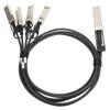 40G QSFP Cable High Speed Good Heat Dissipation High Performance Chips 1M QSFP+ to 4 SFP+ 40G Cable for Extreme for