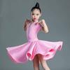 Kostium do tańca latynoamerykańskiego dla dzieci na zawody zawodowe; Duża Sukienka Huśtawka dla Dziewczynek; Nowe Dziecięce Latinowe Treningowe Wystąpienie