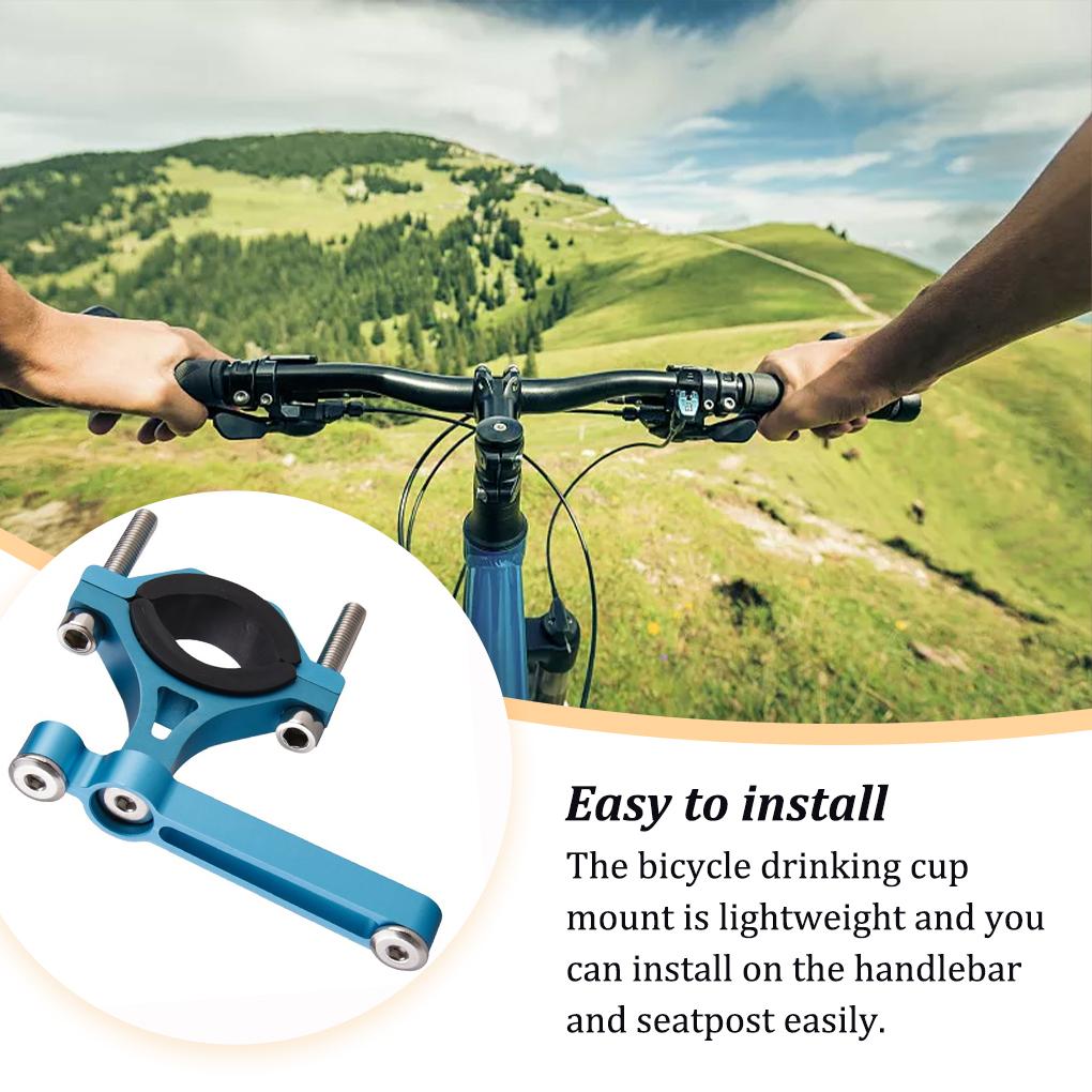 Bicycle Water Bottle Holder Adapter Drinking Conversion 90 Degree Rotatable Frame Support Bracket Riding Accessory