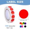 1000Pcs Colored Dot Stickers Color Coding Labels Blank Circle Stickers Adhesive Round Price Stickers for Office 12.7mm 19mm 25mm