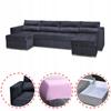 Varius BIG Corner Sofa Bed with Sleeping Containers Family Furniture Black