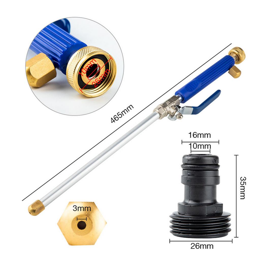 High Pressure Sprayer Portable Washing Wand with 2 Spray Tips for Garden Watering Car Washing