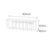[Yamazaki] 6913 Film Hook Rack L White - Kitchen Rack