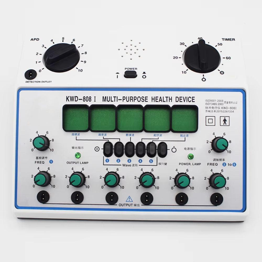 6 Channels Electric Acupuncture Stimulator - 50Hz Electrical Nerve Muscle Stimulator Patch Massager Home Care Device