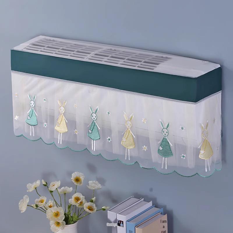 Univerzální nástěnný kryt proti prachu na klimatizaci - Plné pokrytí, Snadné nasazování/sundávání, Větruodolný návlek pro jednotky Gree & Midea