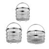 Multipurpose Stainless Steel Meshes Drainer Basket For Fruits Vegetables Snacks Utensils Kitchens Dining Room Organization