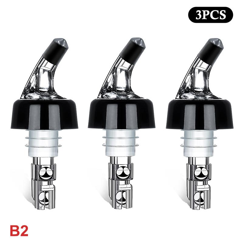 Measured Automatic Wine Pourer 1/3pcs Quick Accurate Spirit Dispenser No Drip Liquor Pour Spout for Home Bar Party Pub Use