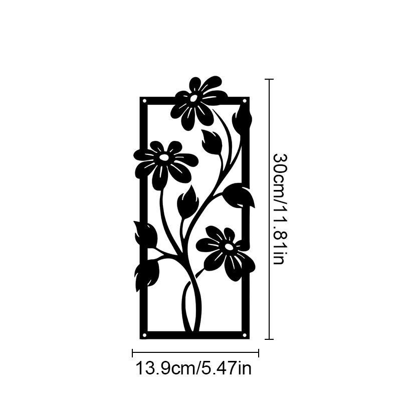

Ручная работа Черный Уникальный Подвесной Декор из Кованого Железа Подходит Для Фона Дивана Спальни Резьба Цветочные Узоры Орнамент Домашние Украшения
