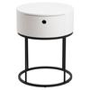 White Nightstand With Drawer Polo