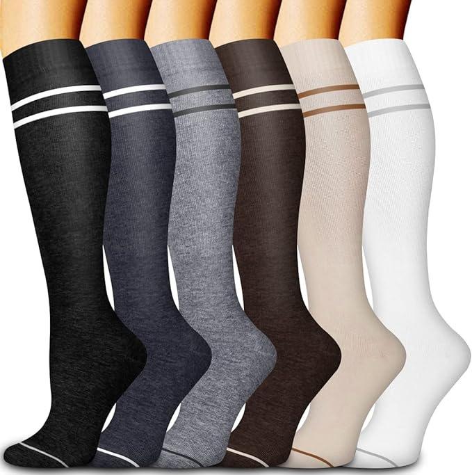 Unisex Cross-Border Compression Socks - Perfect for Sports, Running, Yoga; Knee-High, Calf-Length; Leg Slimming.
