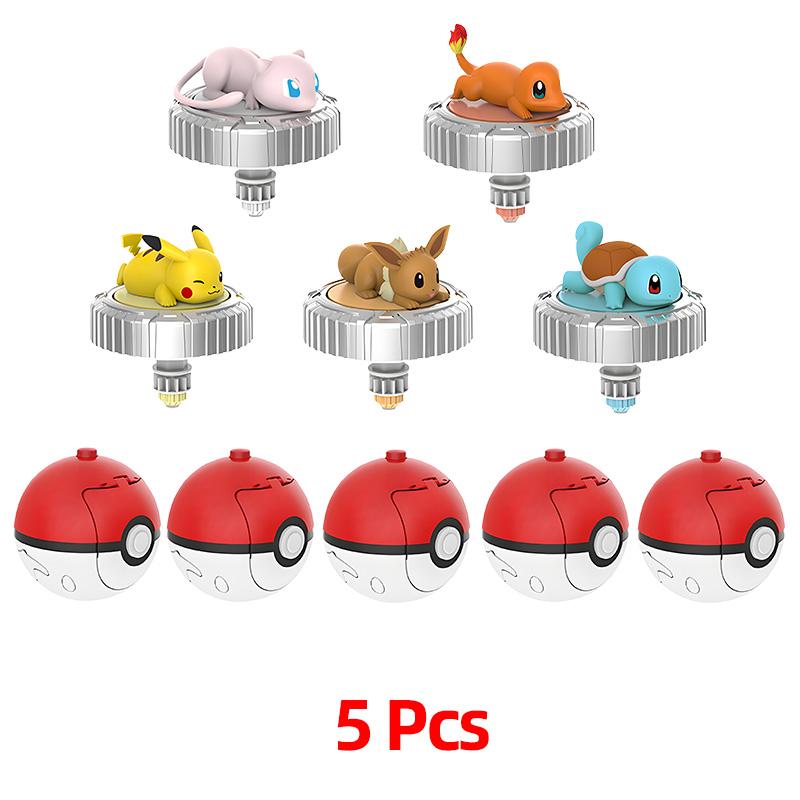 Pokemon spinning top arena Ball Battle Gyro Pikachu Charmander Squirtle Mew Eevee Monsters Action Figure Toy elf children Gift