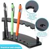 1pc,vertical 6-slot Pen Holder, Transparent Plastic Display Stand, Pencil Holder, Eyebrow Pencil Holder, Makeup Brush Holder