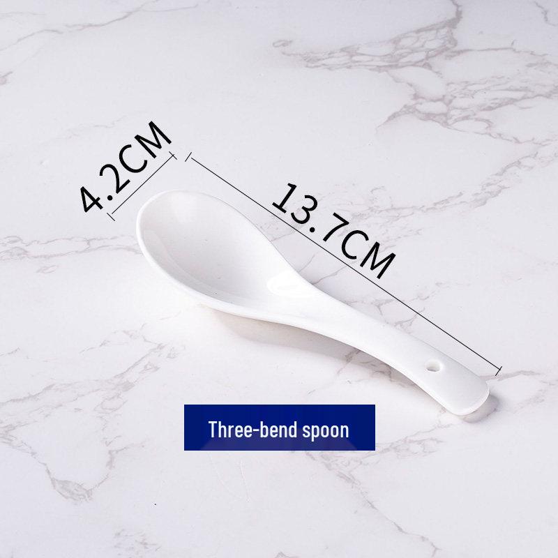 Thickened Ceramic Bowls for Rice, Breakfast, Soup, Noodles - Pure White