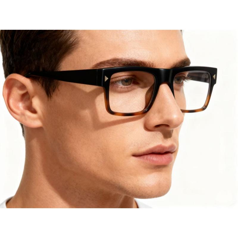 Men Reading Glasses with High-Quality Square Eyeglasses Frame Man Optical Anti Blue Light Computer Glasses
