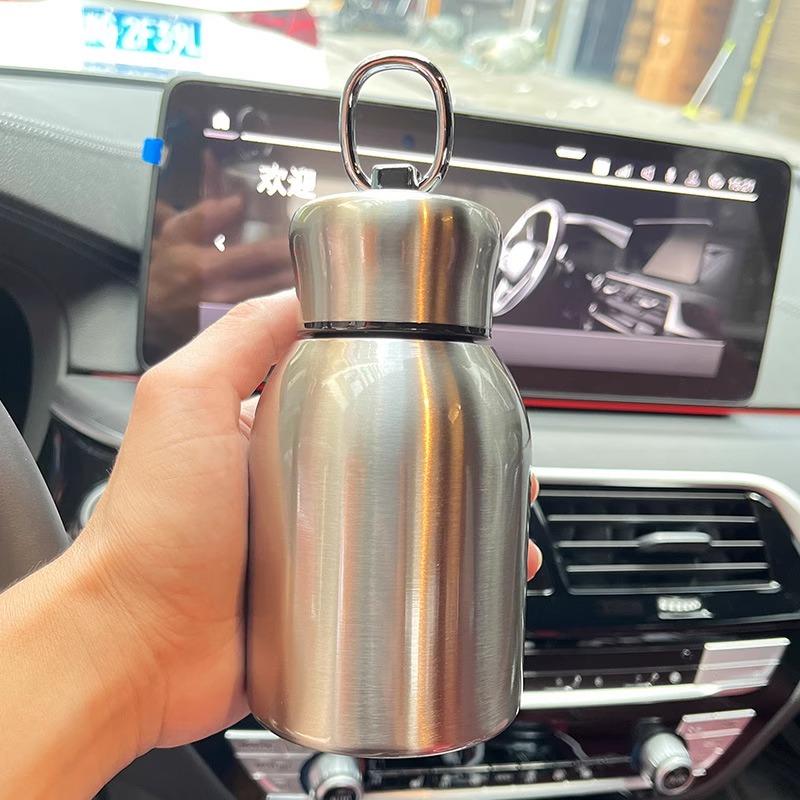 Retro Light Luxury Thermos Cup for Girls, High-end Water Cup, Mini Portable Large Belly Cup, Chinese Style Small Thermos Cup, Te