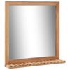 Day and Night - Day and Night Bathroom Mirror Solid Walnut Wood 60x12x62 Cm