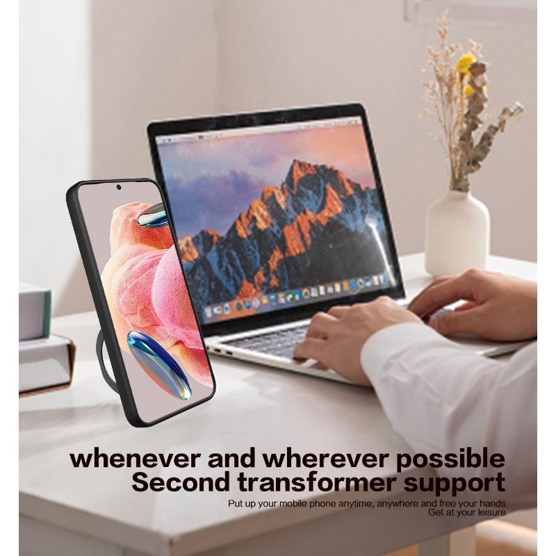 Magsafe Magnetic Camera Protection Case for Redmi Note 12 4G 12s  Armor Hybrid Metal Ring Back Cover For Redmi Note12 Pro Plus