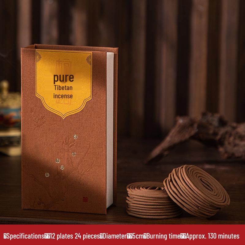 Goose Pear Scent & Tent Pure Natural Long-Lasting Agarwood Sandalwood Osmanthus Coil Incense for Home Aromatherapy & Sleep