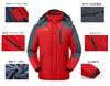 Gopuune Outdoor Multifunctional for and Windshell Jacket for Fall and Winter Men's Jacket, Fleece-Lined, Hiking, Climbing, Jogging, Skiing,